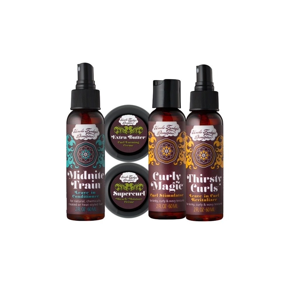 Uncle Funky's Daughter Ultimate Kinky & Curly Travel Kit – 5 Pieces